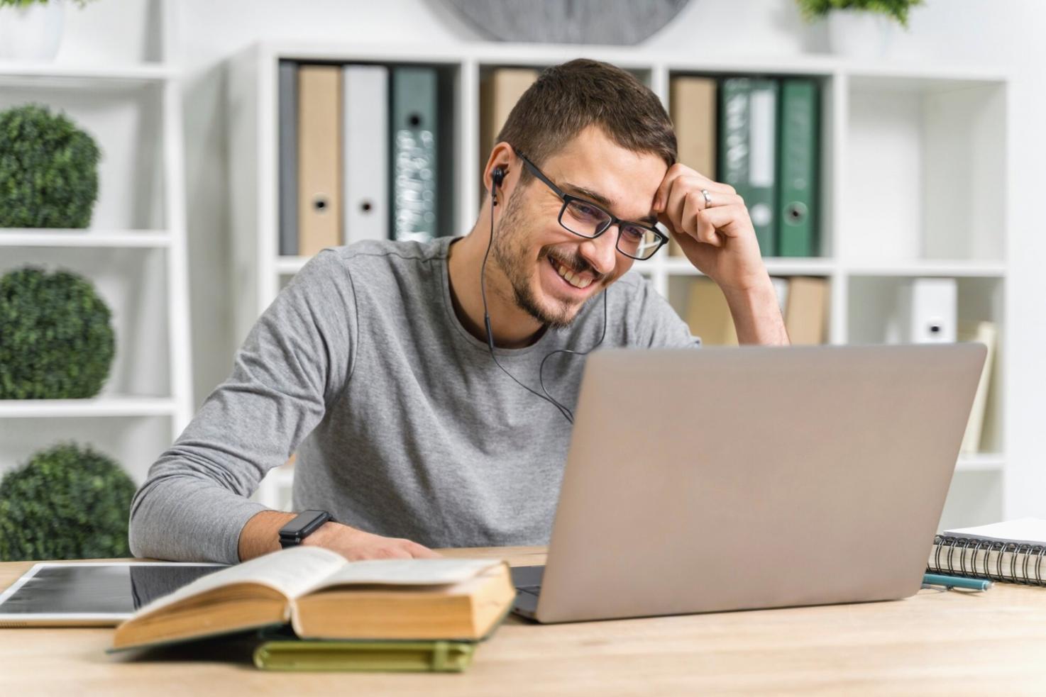 Modern office workspace with multiple monitors displaying financial data and market analysis